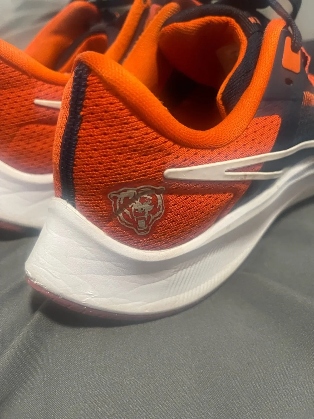 Chicago Bears Nike Running Shoes in Navy & Orange